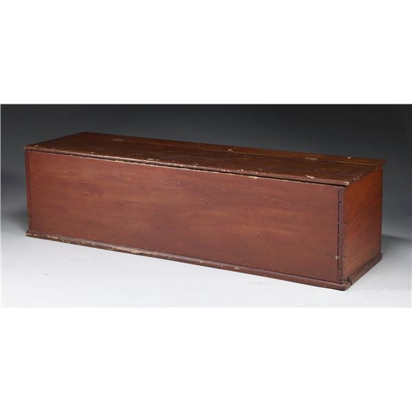 LARGE PINE 6 BOARD CHEST.