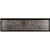 Image 1 : WONDERFUL HANDMADE EXPLOSIVES SIGN.