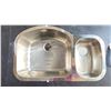 Image 2 : GROUP OF 3 TEKA 125104 STAINLESS STEEL UNDERMOUNT DOUBLE SINK