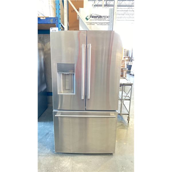 STAINLESS STEEL FRIDGE 20522287A FRENCH DOOR, BOTTOM MOUNT FREEZER, ICE & WATER IN DOOR