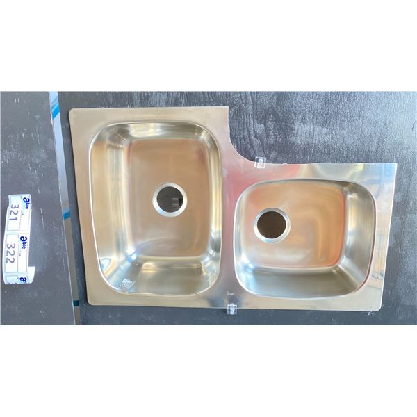TEKA 011362 DOUBLE SINK UNDERMOUNT APPROX 33" X 22"