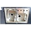 Image 2 : 3 TEKA 011367 DOUBLE SINKS APPROX 33" X 22" TOP MOUNT