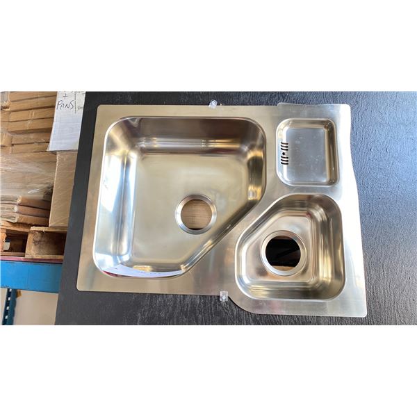 3 TEKA 086555 DOUBLE SINKS APPROX 24" X 19" UNDERMOUNT