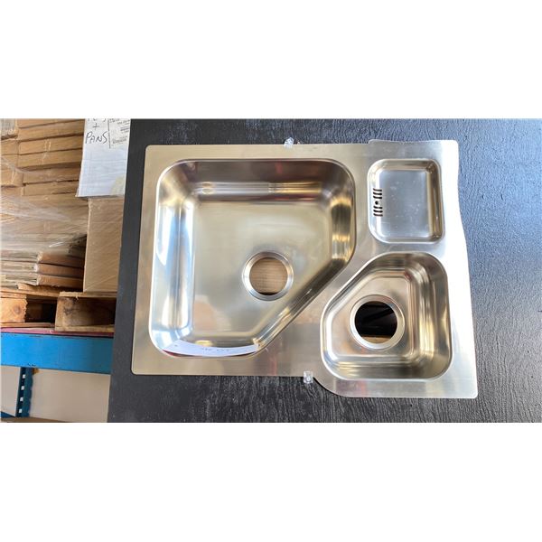 3 TEKA 086555 DOUBLE SINKS APPROX 24" X 19" UNDERMOUNT