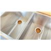 Image 3 : TEKA 088252 DOUBLE SQUARE BASIN UNDERMOUNT 17 GAUGE STAINLESS STEEL 30" X 20"
