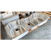 Image 2 : TEKA 550209 UNDERMOUNT SINK, 18 GAUGE STAINLESS STEEL, ROUND BASIN FINISH, 50"X 20"