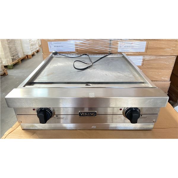 VIKING VGGT24OSS 24" GAS GRIDDLE, 15000 BTU'S