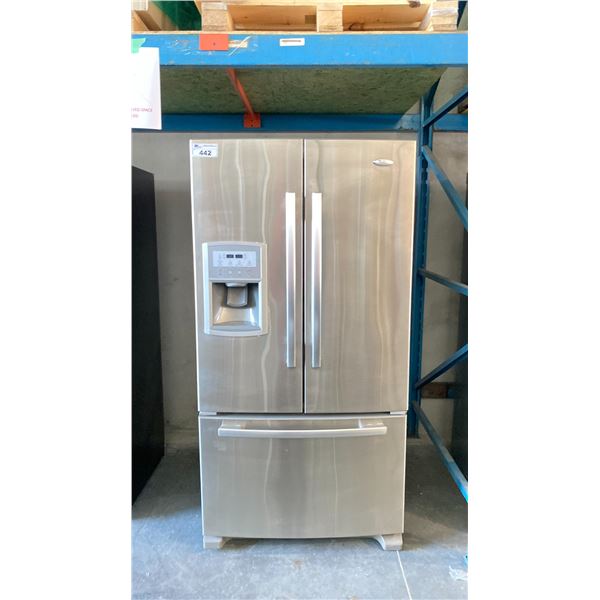 WHIRLPOOL GOLD GI5FSAXVY01 STAINLESS STEEL FRENCH DOOR REFRIGERATOR