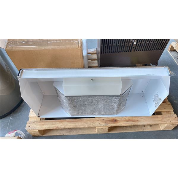 NUTONE V90 DELUXE 36"W WHITE HOOD FAN
