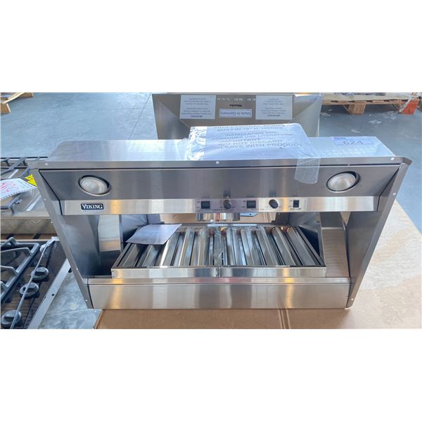 VIKING PROFESSIONAL OVER THE HOOD FAN APPROX 34"W STAINLESS STEEL