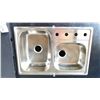 Image 2 : GROUP OF 10 TEKA 011367 DOUBLE SINKS APPROX 33" X 22" TOP MOUNT