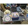 Image 1 : purses, jewlery box, train clock, train alarm clock