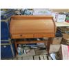 Image 1 : 39.5"x18"x41"H roll top desk