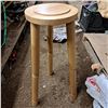 Image 1 : medium size wooden stool( 26"tall)