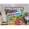 Image 2 : Lot of kids books: monster search & find, placemats, & kids puzzle