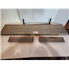 Image 1 : Floating shelf 47" x 10" and 2 small shelves 16" x 4"