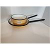 Image 1 : Heavy enamel frying pan & pot - made in Poland