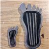 Image 2 : vintage hot rod 9" long barefoot chrome gas pedal cover with dimmer switch