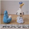Image 1 : stork and baby salt and pepper shakers