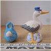 Image 2 : stork and baby salt and pepper shakers