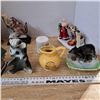 Image 5 : lot of ceramic houses, figurines and salt and pepper shakers