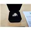 Image 3 : 5.00 CT GRA CERTIFIED ROUND BRILLIANT CUT MOISSANITE STONE VVS D COLOR SET WITH 130 ROUND BRILLIANT 