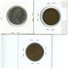 Image 2 : Coin Lot - 2x 1 Cent (1918-1919), Canada 50 Cent 1969