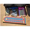 Image 2 : Cribbage Board/Light Switch Plates/Bag Of Wire/2 Volleyballs/Misc Tools