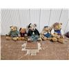 Image 1 : 5x Vintage Limited Russ Collection Bears