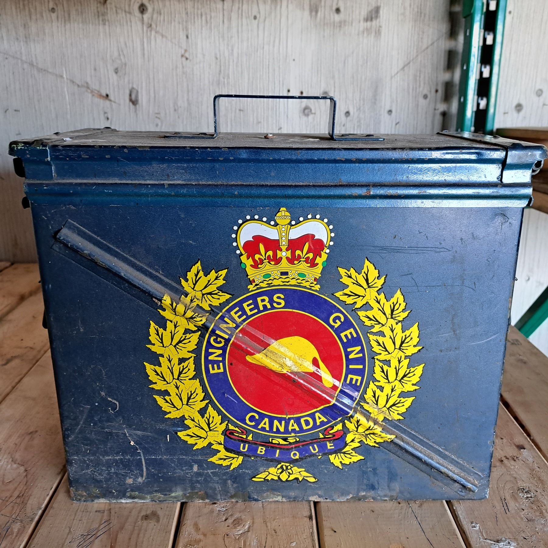Candian Rifle Bullets Box canadian engineers ammo box - Schmalz Auctions