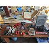 Image 1 : Box Of Misc Tools/Parts/Craftsman Drill/Philips Heater
