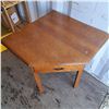 Image 1 : wood end table- 29.5" by 29.5" by 30"H