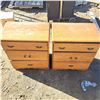 Image 1 : 2 wood dressers- 27" L by 17"W by 30"H