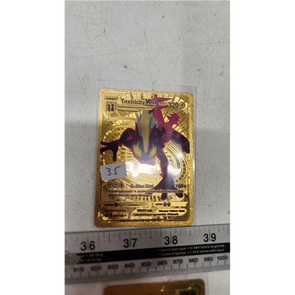 Toxtricity Vmax gold metallic pokemon card unofficial - Schmalz Auctions Toxtricity Vmax gold metallic pokemon card unofficial - Schmalz Auctions