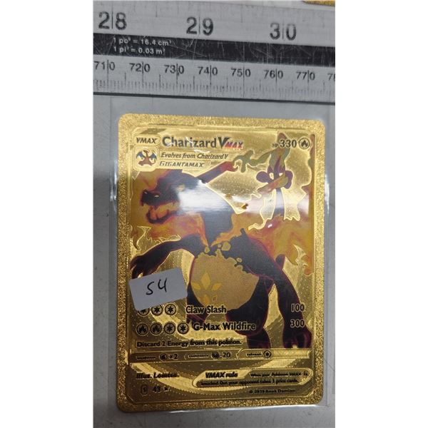 Charizard Vmax gold metallic pokemon card unofficial - Schmalz Auctions Charizard Vmax gold metallic pokemon card unofficial - Schmalz Auctions