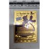 Image 1 : Mewtwo & Mew Tag team gold metallic pokemon card unofficial