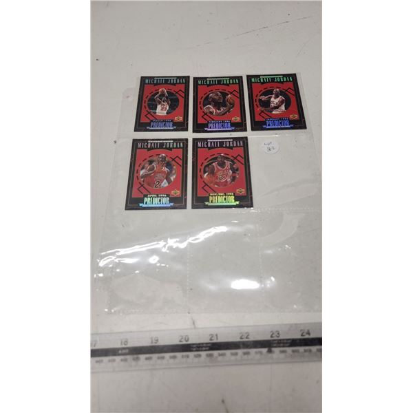 5 1995/96 Upper Deck Predictor Michael Jordan NBA cards