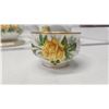Image 2 : Royal Albert yellow tea Rose pattern 5 piece teapot, tray, sugar, cream
