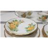 Image 4 : Royal Albert yellow tea Rose pattern 4 place setting cups and saucers