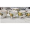Image 3 : Royal Albert yellow tea Rose pattern 6 place setting cups and saucers
