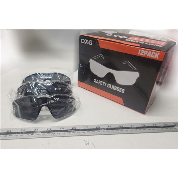 12 pack OXG Safety Glasses