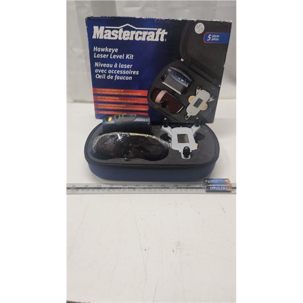 Unused Mastercraft Hawkeye laser Level kit