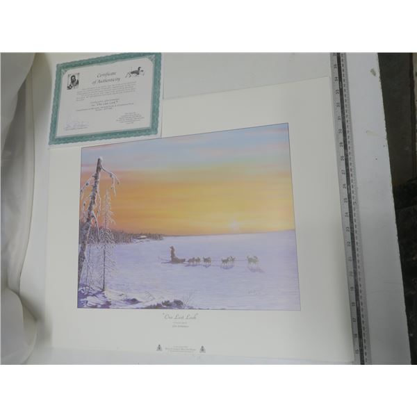 Glen Scrimshaw Limited Edition Print RCMP series "One Last Look"