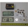 Image 1 : Coin Collection in Antique Metal Box.