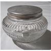 Image 2 : Vintage Art Deco Pressed Glass Powder/Snuff Jar