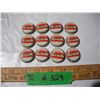 Image 1 : 12 NOS Cork Lined Orange Crush Bottle Caps