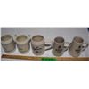 5 Ceramic Beer Mugs
