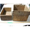 2 Vintage Wooden Crates (Butter & Prune)