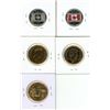 Image 2 : (2) 2015 Canadian Twenty-Five Cent - 50th Anniversary Flag and 2000, 2006, (2008 Olympic) Canadian L