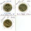 Image 1 : (1) 2010 Rider 100 Year Anniversary, (2) Vancouver Olympics Canadian Loonie.